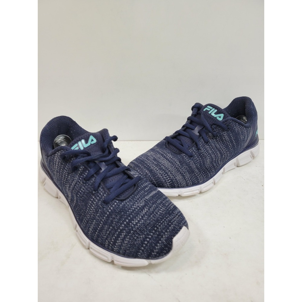 Fila Memory Foam Coolmax Women's Running Walking Shoes Navy Blue Size 10